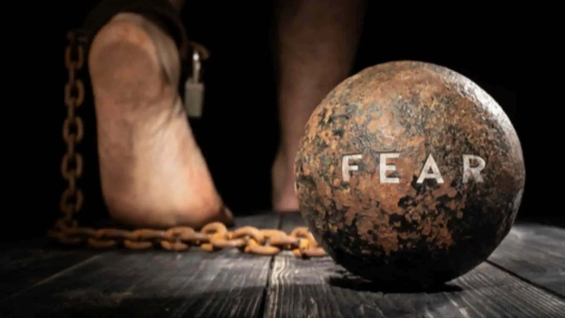 Illustration representing the two faces of fear