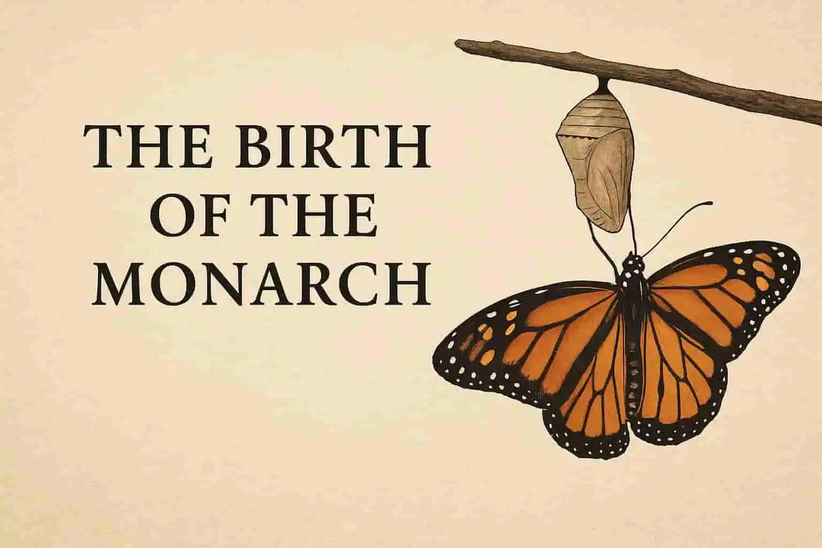 Illustrations of The Birth of the Monarch | How a name became a destiny.