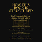 the book structure of Book Of Lessons