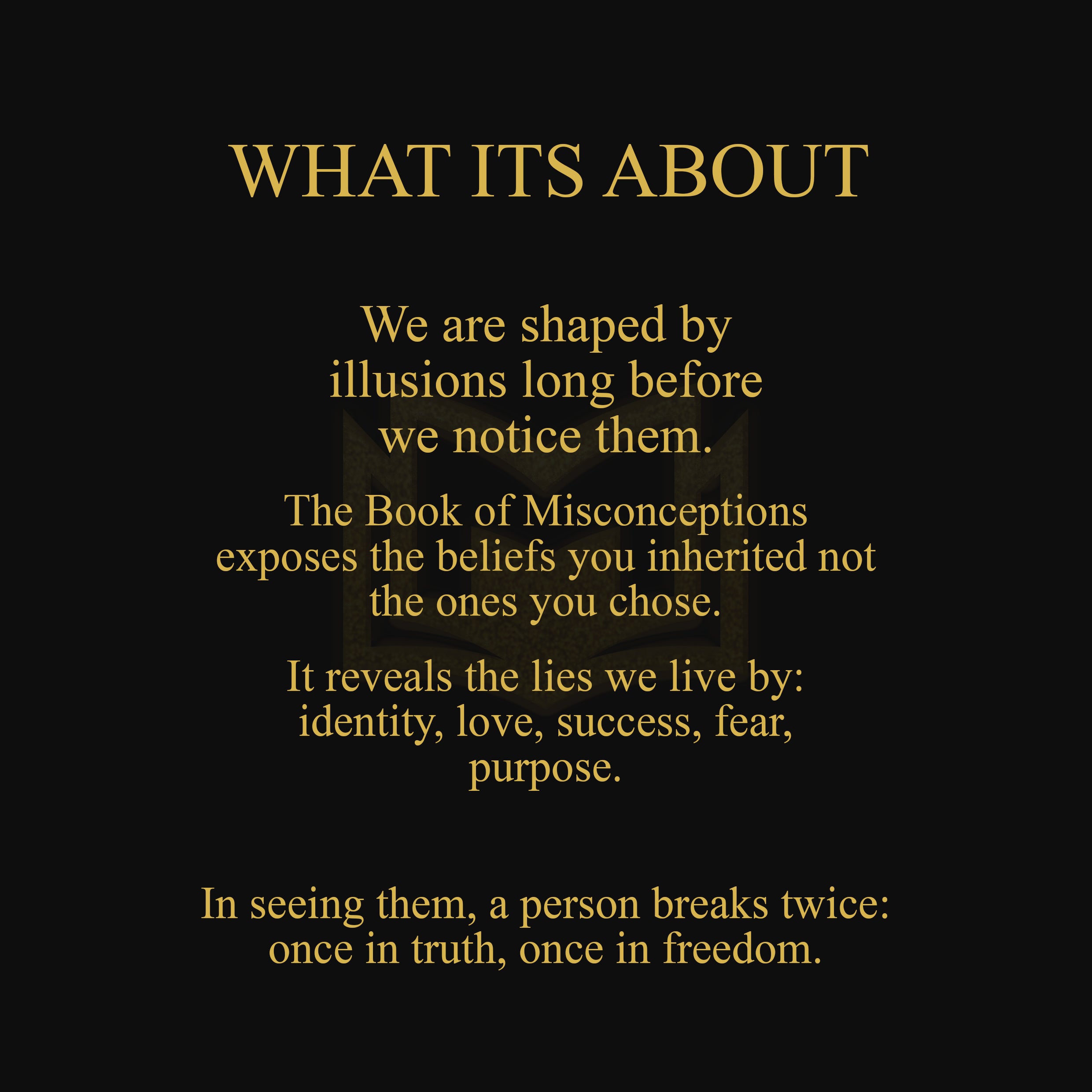 Informations about Book of Misconceptions